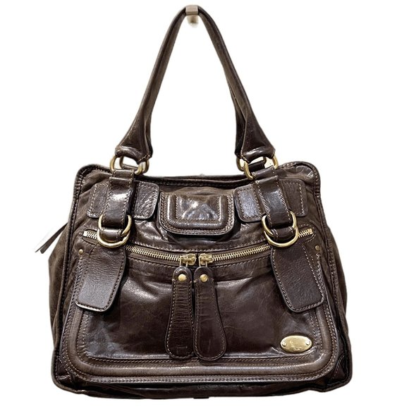 Auc Chloe Bay Brown leather Large Satchel/handbag - Picture 4 of 16